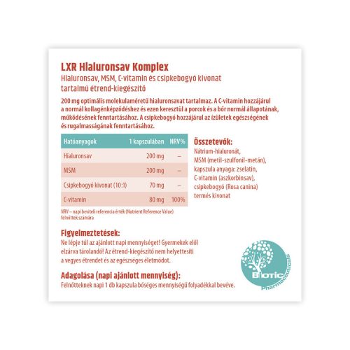 LXR Hialuronsav Komplex (60 db)