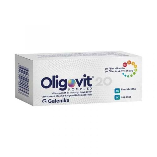Oligovit 20 Komplex vitamin és ásványi anyag filmtabletta (30db)