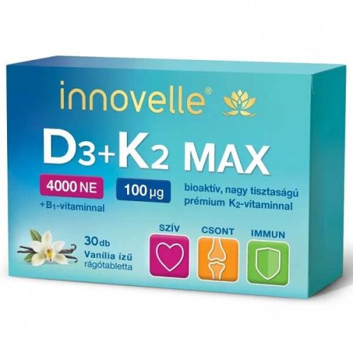 Innovelle D3+K2 Max 4000NE rágótabletta (30 db)