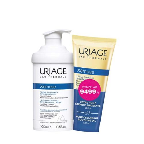 URIAGE Xémose krém + olajtusfürdő csomag (400ml+200ml)