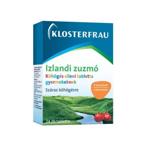 Klosterfrau Izlandi zuzmó tabletta köhögés ellen gyermekeknek (24 db)