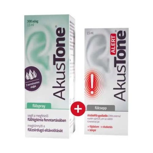 Akustone fülspray + Akustone Alert fülcsepp (15ml+15ml)