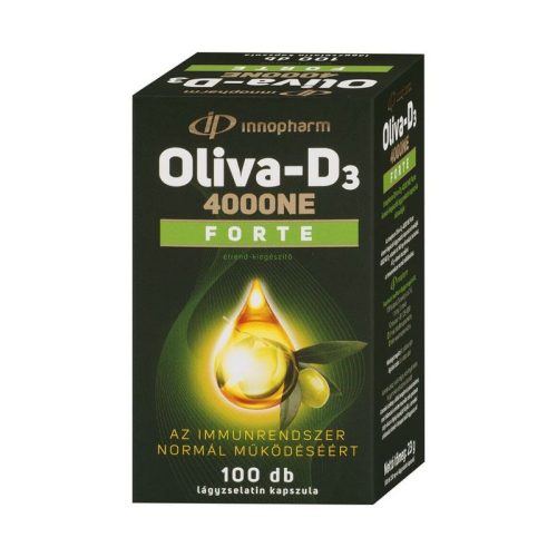 InnoPharm Oliva-D3 4000NE Forte étrend-kiegészítő lágyzselatin kapszula (100db)