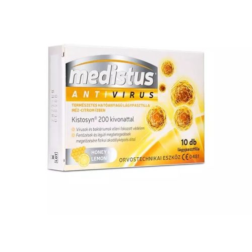 Medistus Antivirus lágypasztilla mézes-citromos ízben (10db)