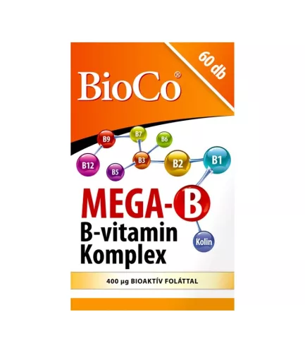 BioCo MEGA B B-vitamin Komplex filmtabletta (60 db)