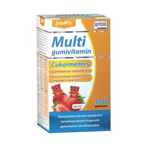 JutaVit Cukormentes Multi Gumivitamin epres ízben (50db)