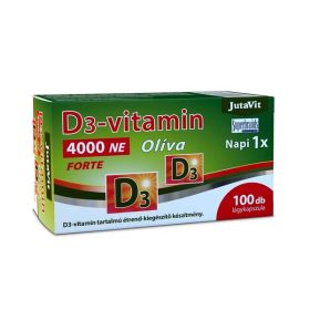   JutaVit D3-vitamin 4000NE Forte Olíva lágyzselatin kapszula (100 db)