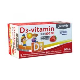   JutaVit D3-vitamin Kid 800NE eper ízű rágótabletta (60 db)