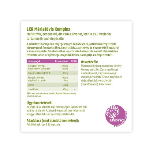 LXR Máriatövis Komplex (60 db)