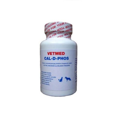 Vetmed Cal-D-Phos Csonterősítő kálciumtabletta foszforral (75db)