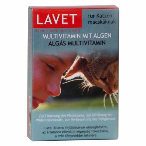 Lavet Algás Multivitamin tabletta macskáknak (50db)