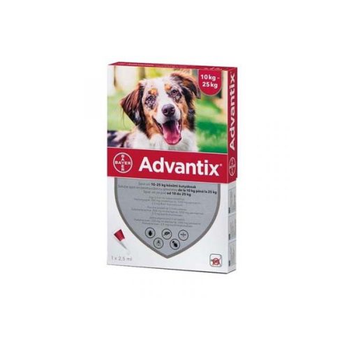 Advantix spot on 10-25kg közötti kutyáknak a.u.v. (1x2,5ml)