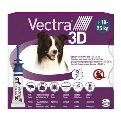 Vectra 3D Rácsepegtető oldat kutyáknak 10-25kg (3db)