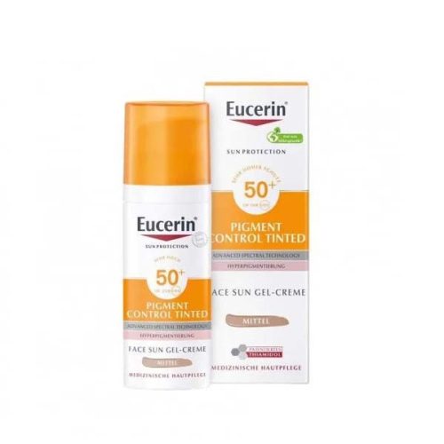 Eucerin Sun Pigment Control színezett napozó fluid arcra medium SPF50+ (50 ml)