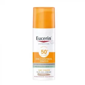   Eucerin Sun Oil Control színezett napozó krém-gél arcra medium SPF50+ (50 ml)