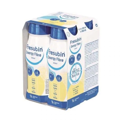 Fresubin Energy Fibre Drink vanília ízű speciális gyógyászati célra szánt élelmiszer (4 x 200ml)