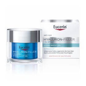   Eucerin Hyaluron-Filler ráncfeltöltő hidratáló éjszakai arckrém-gél (50ml)