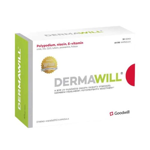 Dermawill fényvédő hatású étrend kiegészítő kapszula (60 db)
