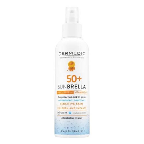 Dermedic Sunbrella Baby Napfényvédő tej spray gyerekeknek SPF 50+ (150ml)