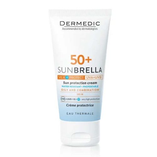 Dermedic Sunbrella Fényvédő arckrém SPF 50+ zsíros és kombinált bőrre (50ml)