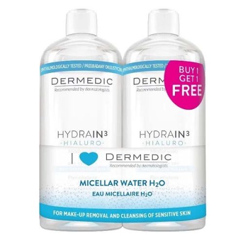 Dermedic Hydrain Micellás víz H²O Duopack (2x500ml)
