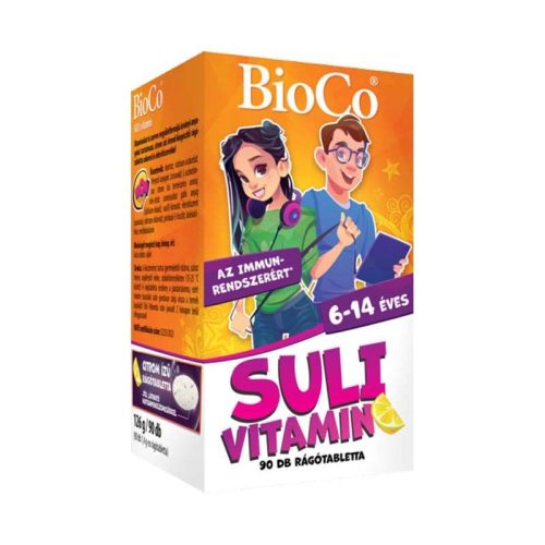 BioCo Suli Vitamin citrom ízű rágótabletta (90db)