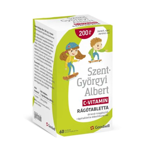 Szent-Györgyi Albert 200 mg C-vitamin rágótabletta édesítőszerrel (60db)