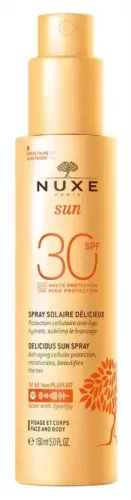 Nuxe Sun Naptej arcra és testre SPF30 (150ml)