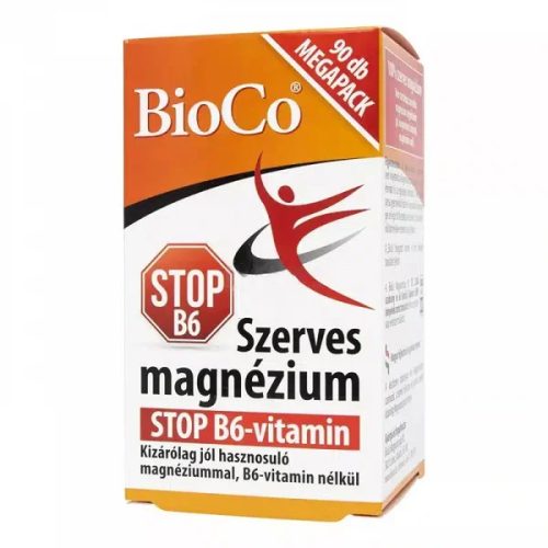 BioCo Szerves Magnézium STOP B6-vitamin tabletta (90 db)