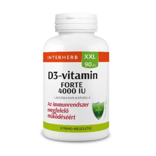 Interherb XXL D3-vitamin Forte 4000 IU kapszula (90 db)