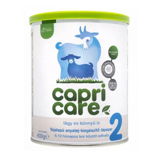 Capricare 2 anyatej-helyettesítő kecsketej alapú tápszer (400g)