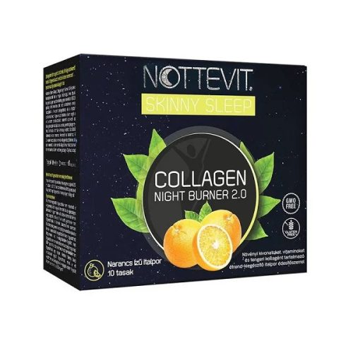 Nottevit Collagen Night Burner 2.0 Narancs ízű Italpor 10db