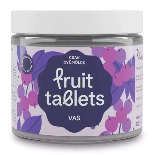 Vitaking Fruit Tablets Vas gyümölcszselé tabletta (130 db)