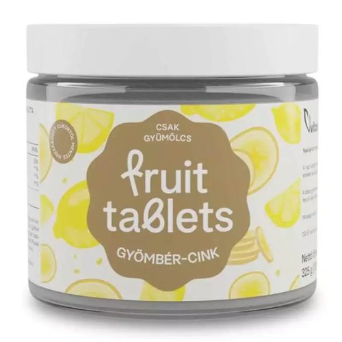 Vitaking Fruit Tablets Gyömbér-Cink gyümölcszselé tabletta (130 db)