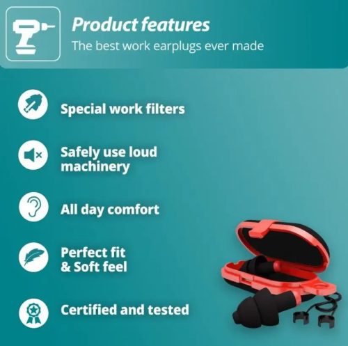 Alpine WorkSafe zajvédő füldugók (1pár)