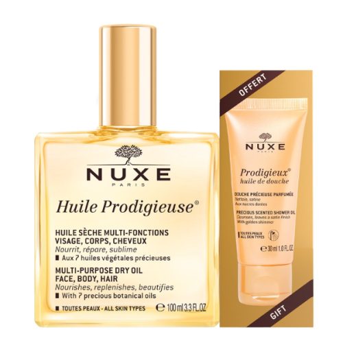 Nuxe Huile Prodigieuse száraz olaj + tusfürdő olaj (100ml + 30ml)