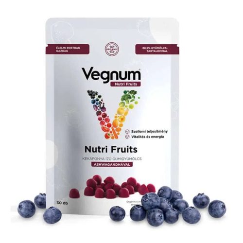 Vegnum Nutri Fruits kékáfonya gumigyümölcs ashwagandhával (30 db)
