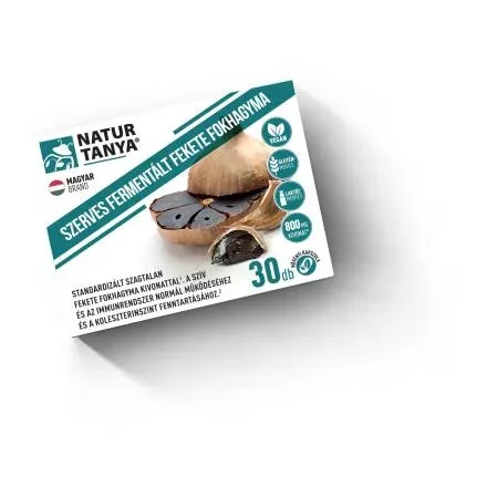 Natur Tanya Fermentált Fekete Fokhagyma (30db)