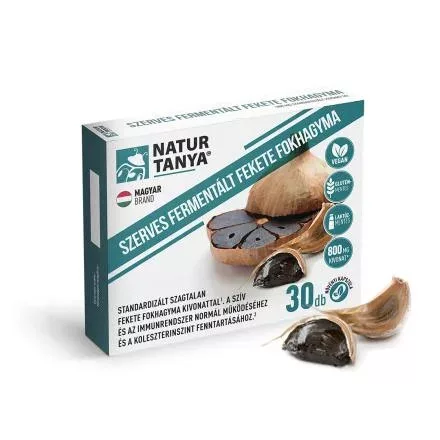 Natur Tanya Fermentált Fekete Fokhagyma (30db)