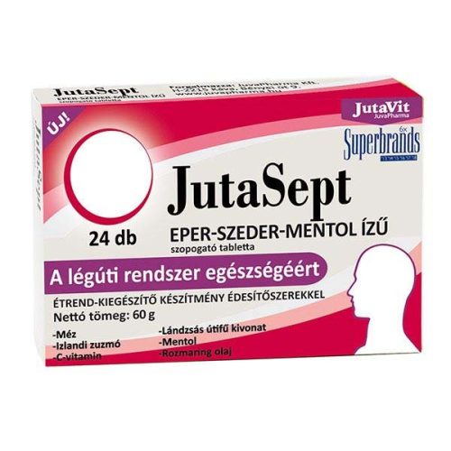 Jutavit Jutasept eper-szeder-mentol ízű szopogató tabletta (24db)