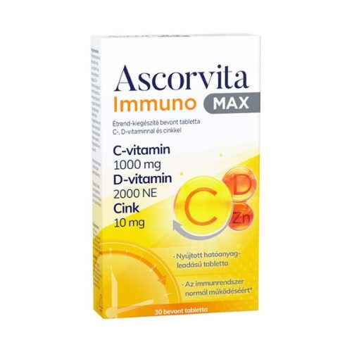 Ascorvita Immuno Max bevont tabletta (30db)