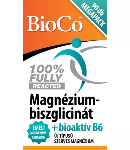 Bioco Magnézium-Biszglicinát + bioaktív B6-vitamin tabletta (90db)