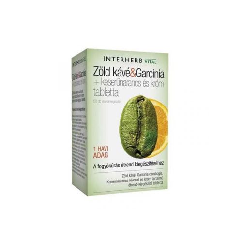 Interherb Zöld kávé & Garcinia tabletta (60db)