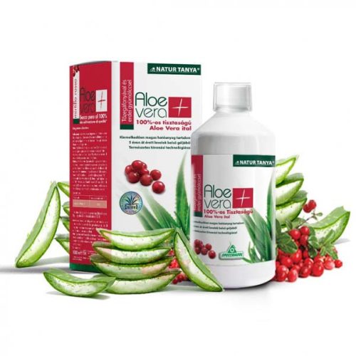 Natur Tanya S. 100%-os Aloe vera ital tőzegáfonyával és erdei gyümölccsel (1000ml)
