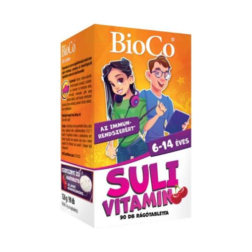 BioCo Suli vitamin cseresznye ízű rágótabletta (90db)