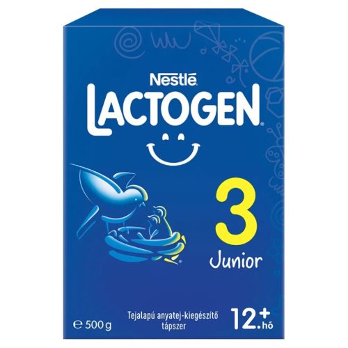 Lactogen Junior 3 tejalapú anyatej-kiegészítő tápszer 12 hó+ (500g)