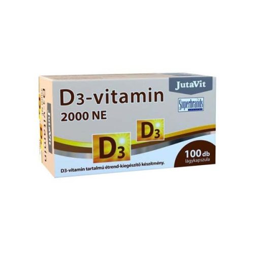 JutaVit D3-vitamin 2000NE lágyzselatin kapszula  (100 db)