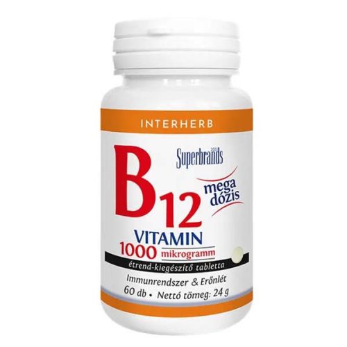 Interherb B12-vitamin tabletta (60db)