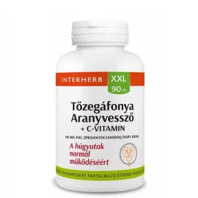   Interherb XXL Tőzegáfonya & Aranyvessző + C-vitamin kapszula (90db)