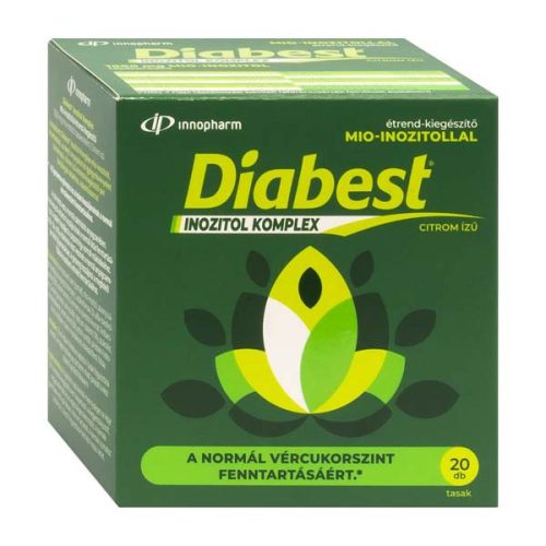 InnoPharm Diabest Inozitol Komplex citrom ízű étrend-kiegészítő por (20db)